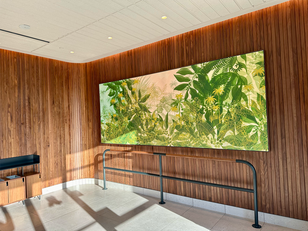 The interior of the new Starbucks in Madera, CA